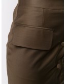 buttoned pencil skirt 