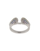 Mila rhinestone-embellished band ring