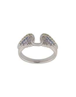 Mila rhinestone-embellished band ring