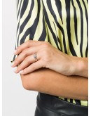 Mila rhinestone-embellished band ring