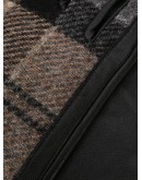 tartan panelled gloves