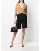 cropped V-neck cardigan