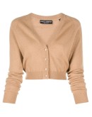 cropped V-neck cardigan