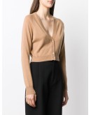 cropped V-neck cardigan