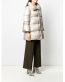drawstring detail padded coat