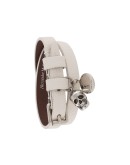 multi-wrap skull charm bracelet