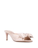 RED(V) Bow open toe mules