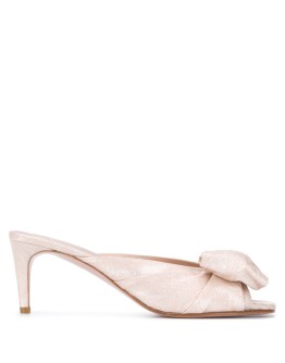 RED(V) Bow open toe mules