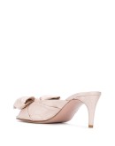 RED(V) Bow open toe mules