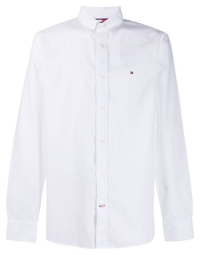 logo-embroidered shirt