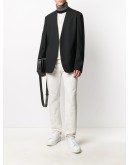 distressed-effect jeans