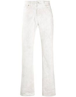 distressed-effect jeans