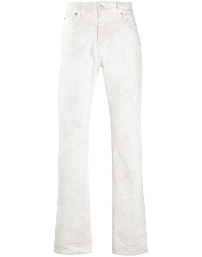 distressed-effect jeans