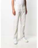 distressed-effect jeans