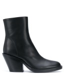 tapered heel ankle boots