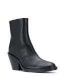 tapered heel ankle boots