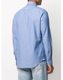 pointed collar cotton shirt