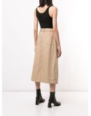Malia trench wrap skirt