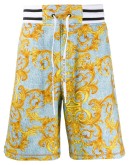 Barocco print track shorts 