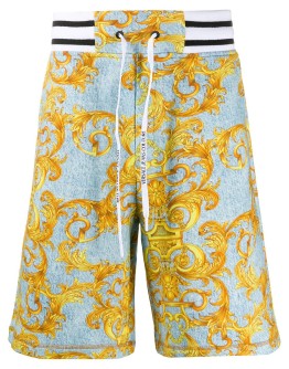 Barocco print track shorts 