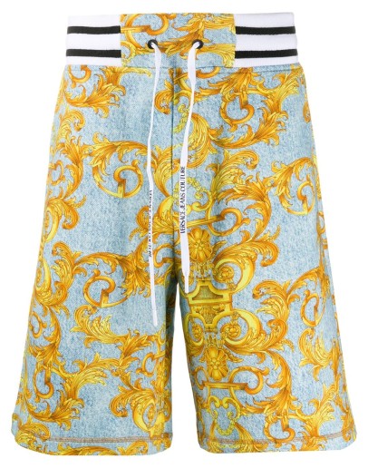 Barocco print track shorts 