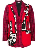 panelled single-breasted blazer