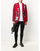 panelled single-breasted blazer