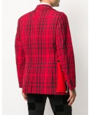 panelled single-breasted blazer