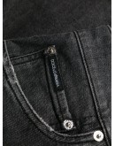 ripped detail straight jeans