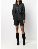 knee-length tailored shorts