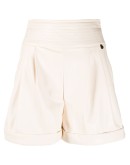 stitched high-waist shorts