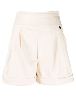 stitched high-waist shorts