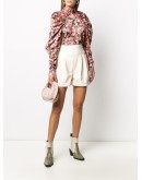 stitched high-waist shorts