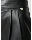 pleat-front high-rise shorts