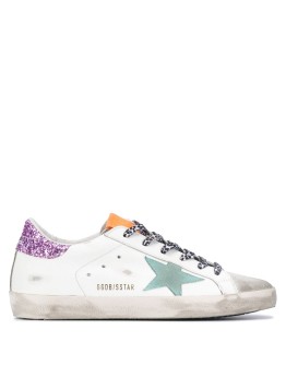 Superstar distressed low-top trainers