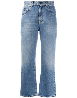 cropped mid-rise jeans
