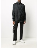 logo check embroidered shirt