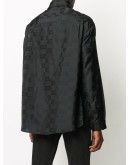 logo check embroidered shirt