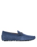 blue suede loafers