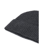 rib knit cashmere beanie hat
