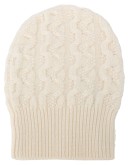 cable knit cashmere beanie