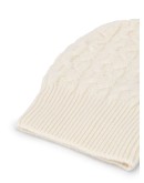 cable knit cashmere beanie