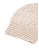 cable knit cashmere beanie hat
