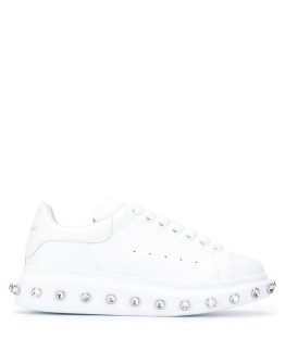 studded low-top trainers