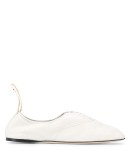 Soft Derby leather ballet pumps