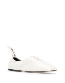 Soft Derby leather ballet pumps