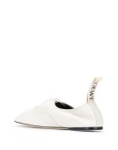 Soft Derby leather ballet pumps