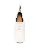 Soft Derby leather ballet pumps