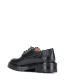 scallop tumbled leather shoes