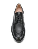 scallop tumbled leather shoes
